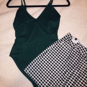 Velvet Green Bodysuit Size S